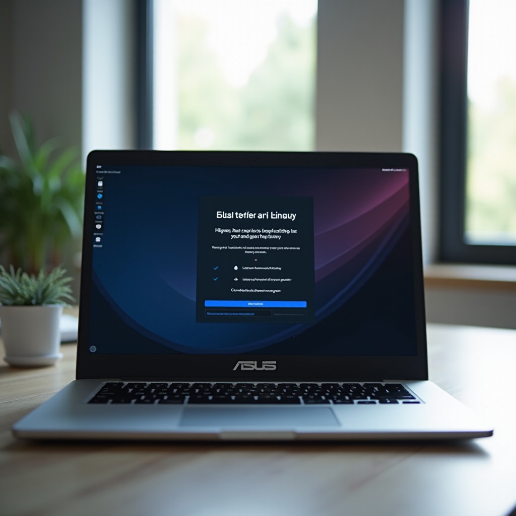 how to install linux on an asus c302c laptop