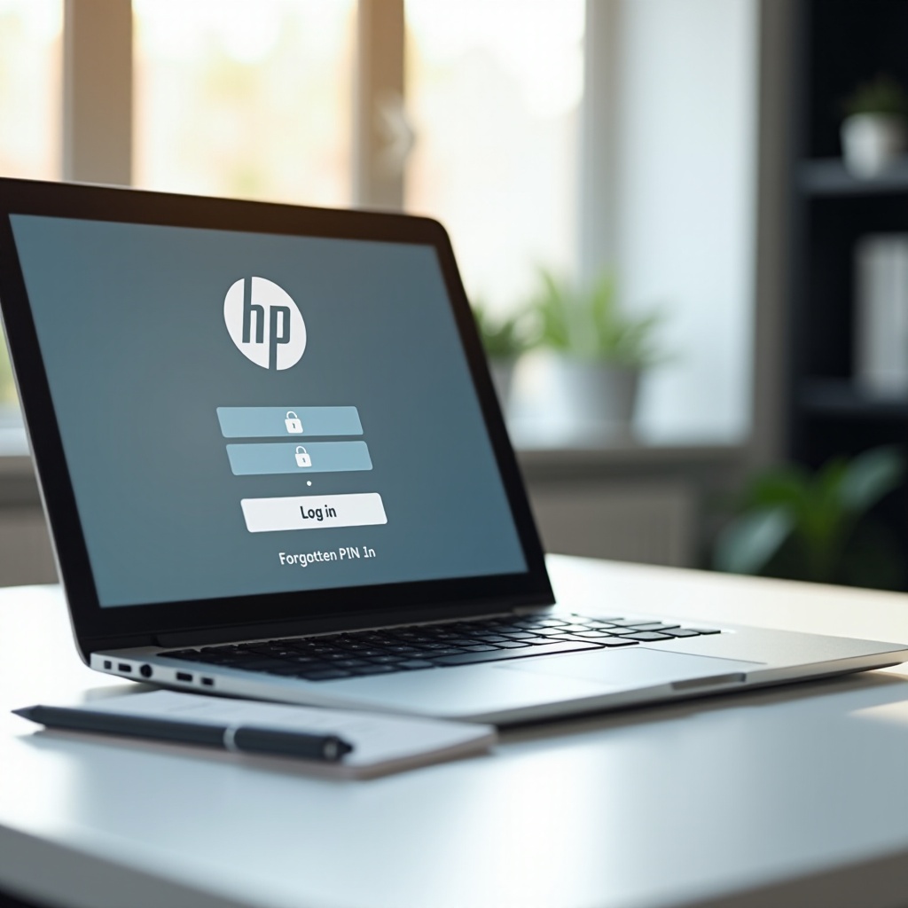 how to recover hp laptop pin