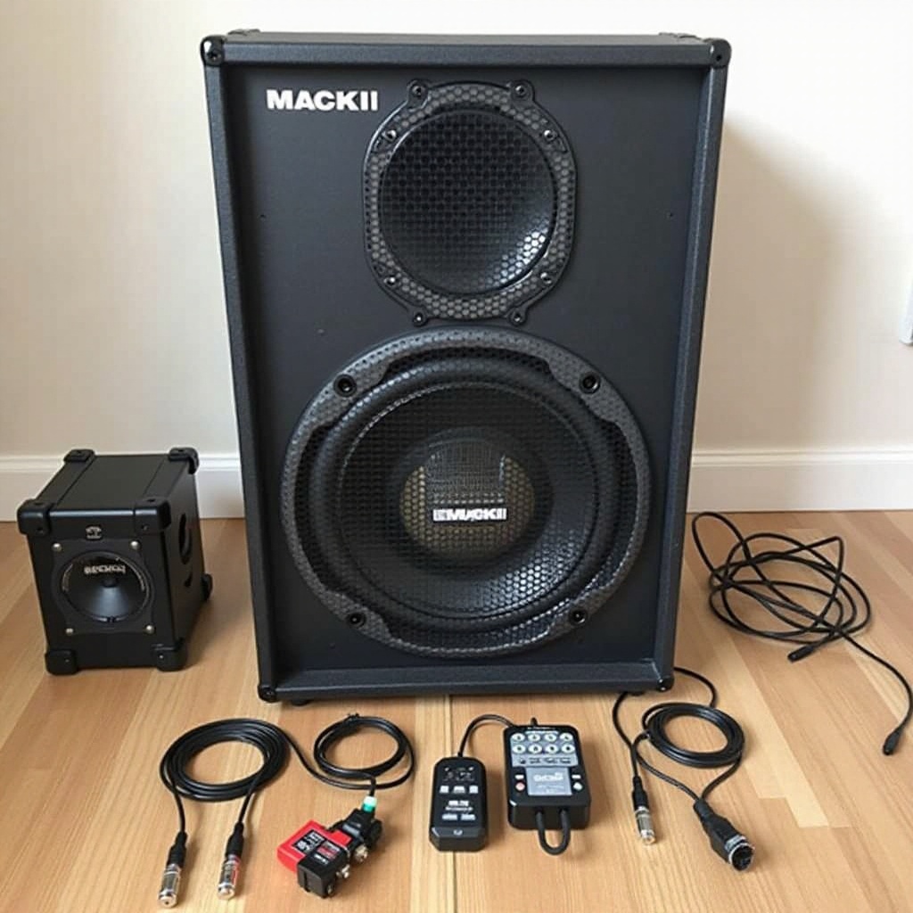 cara menghubungkan dua speaker bertenaga mackie ke sub mackie
