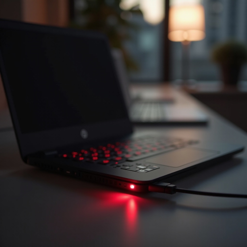 ไฟเป็นสีแดงเมื่อฉันกำลังชาร์จแล็ปท็อป HP ของฉัน