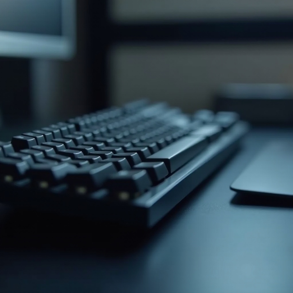 ปุ่มค้างบนคีย์บอร์ดเชิงกล