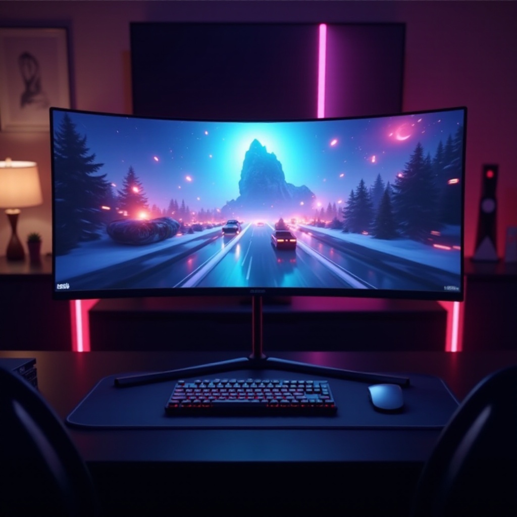 monitor ultrawide melengkung terbaik untuk gaming