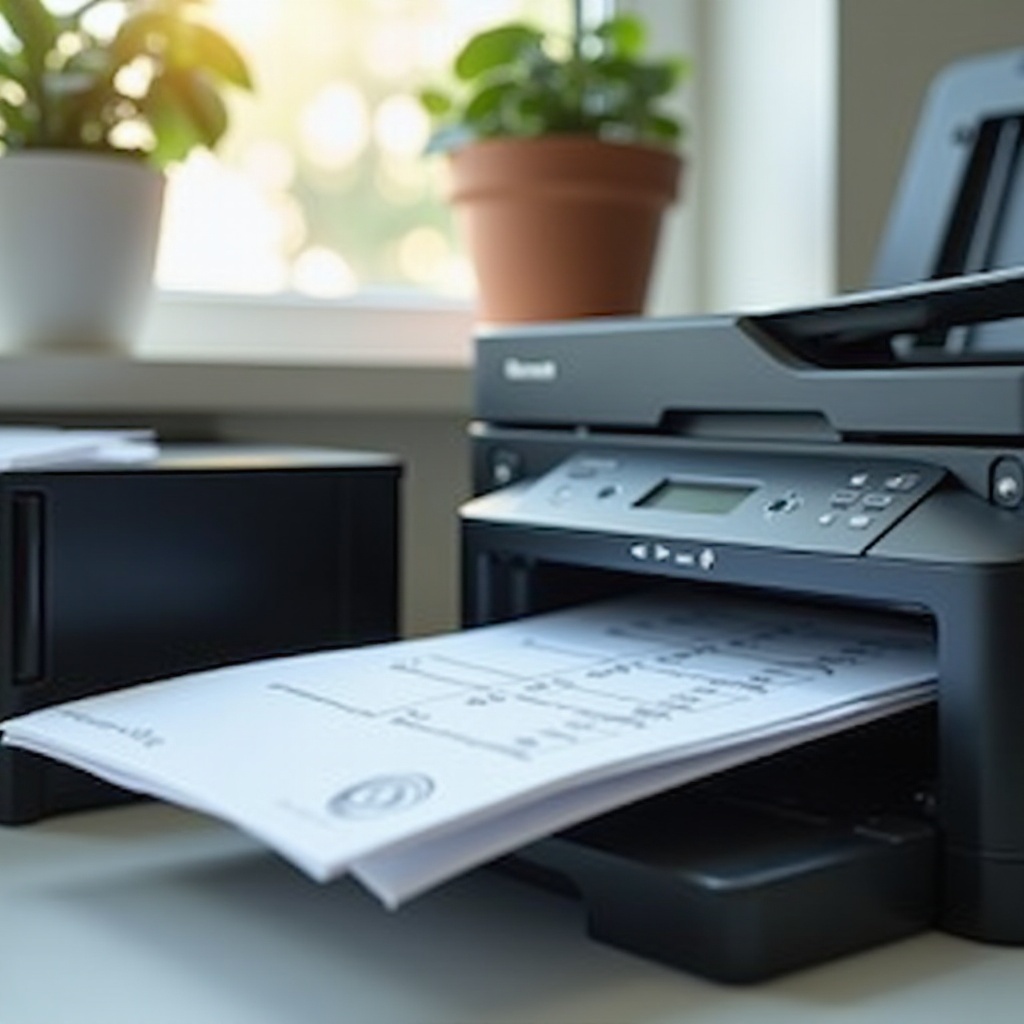 プリンターが線を欠いている