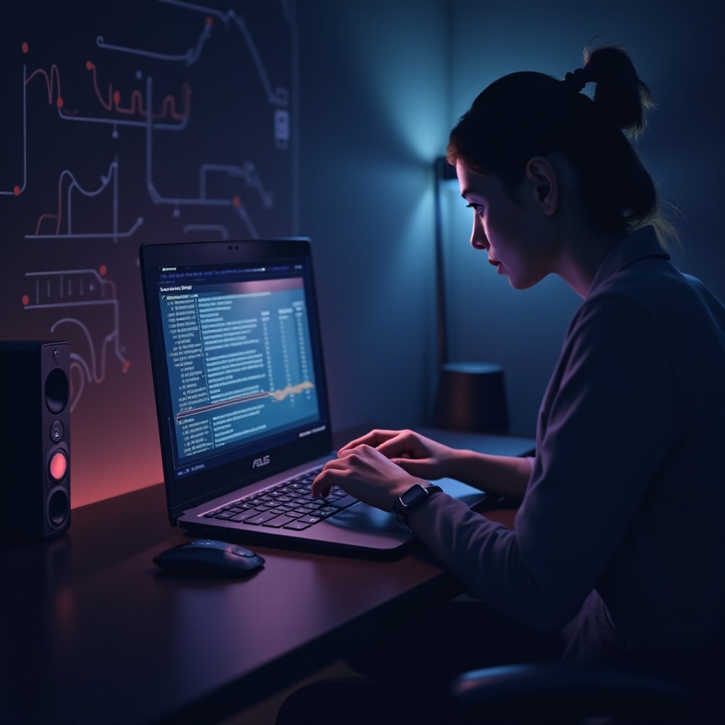 ASUS 컴퓨터 소리가 작동하지 않음