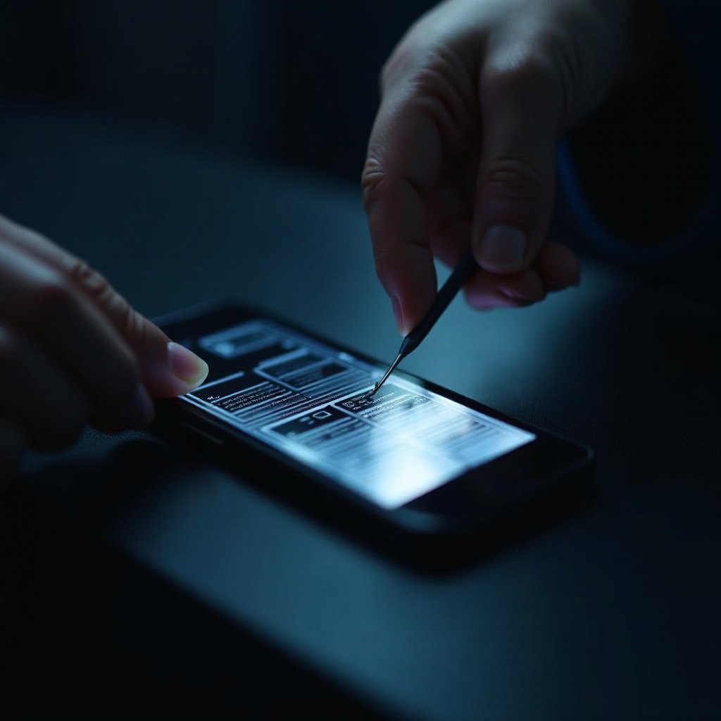 mustia viivoja puhelimeni näytöllä