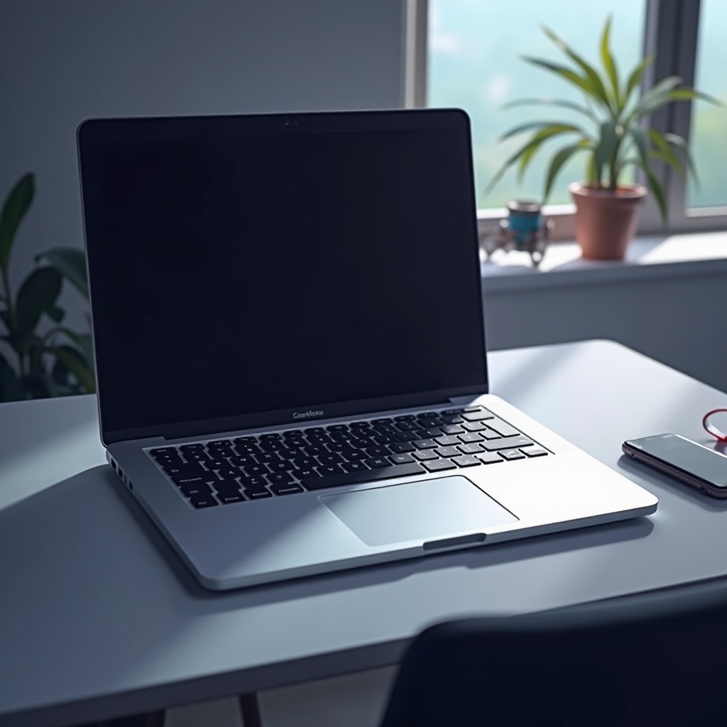 laptop Apple dengan papan angka