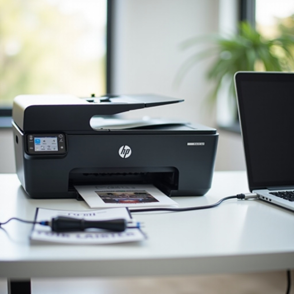 jak podłączyć moją drukarkę HP 7900 do laptopa