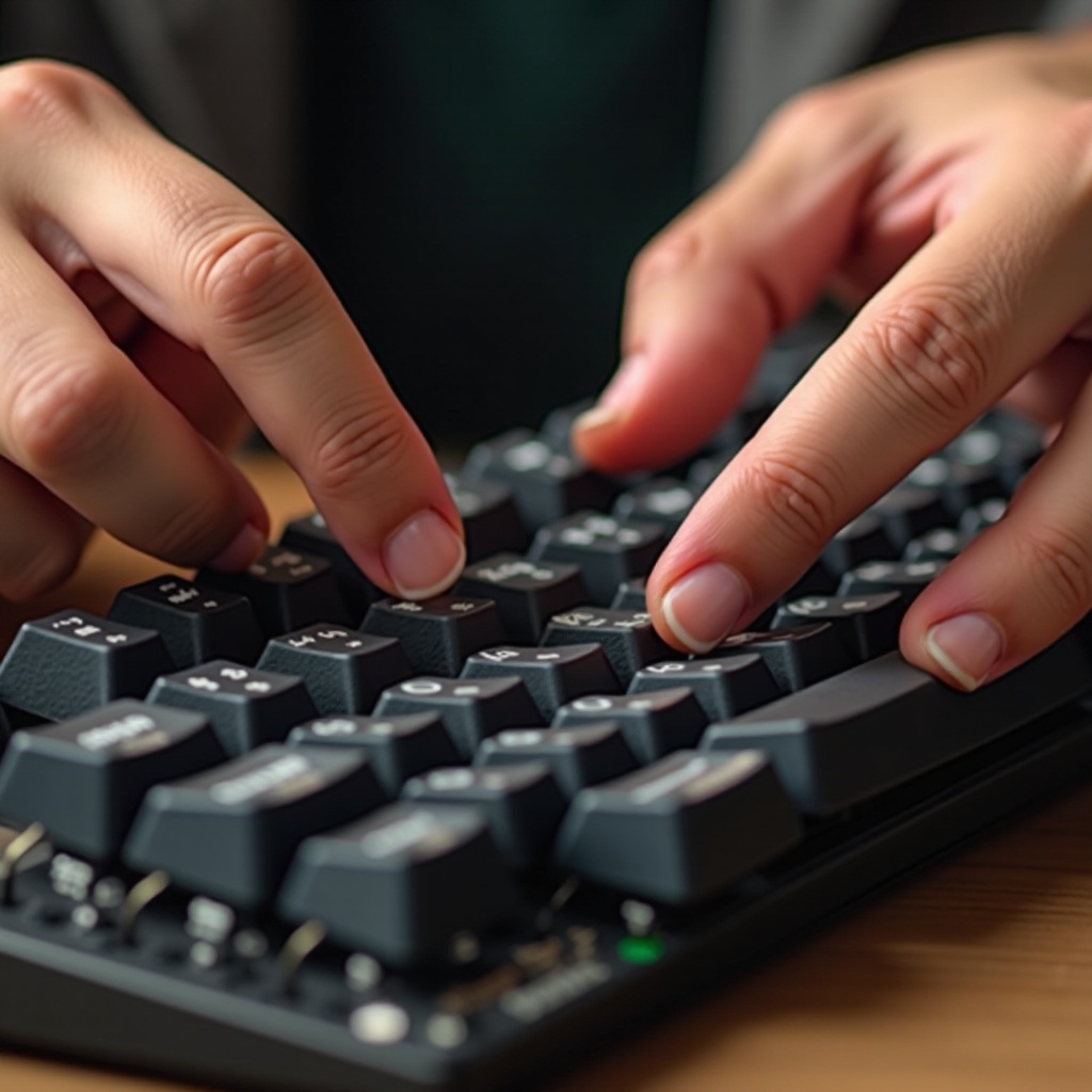 tombol macet pada keyboard mekanikal