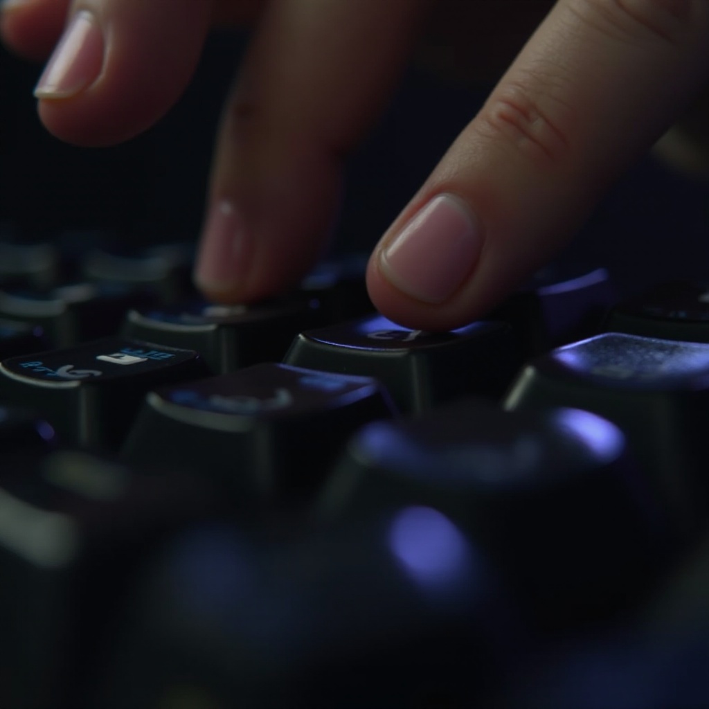 vastzittende toets op mechanisch toetsenbord