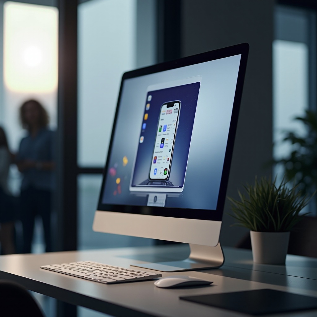 아이폰을 컴퓨터 모니터에 표시