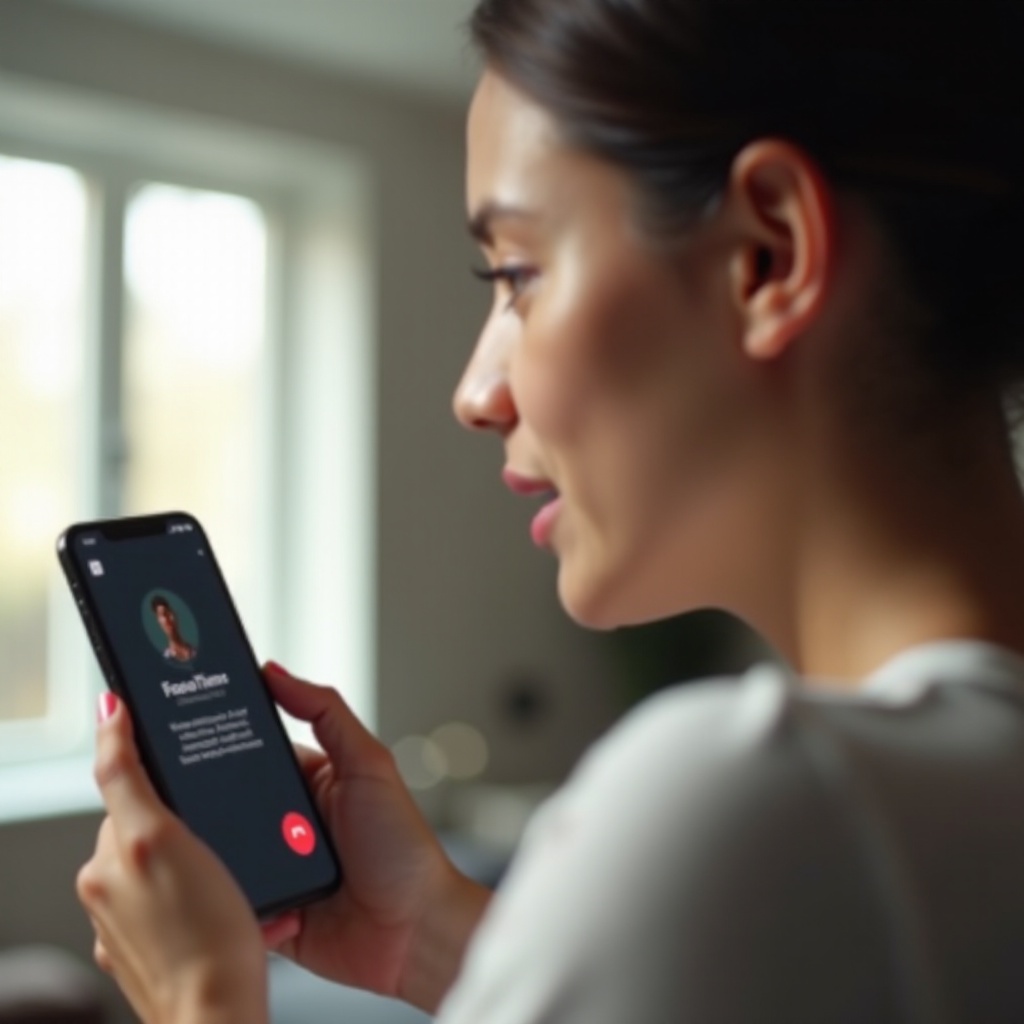 Olet liittymässä FaceTime-puheluun estetyn yhteystiedon kanssa.