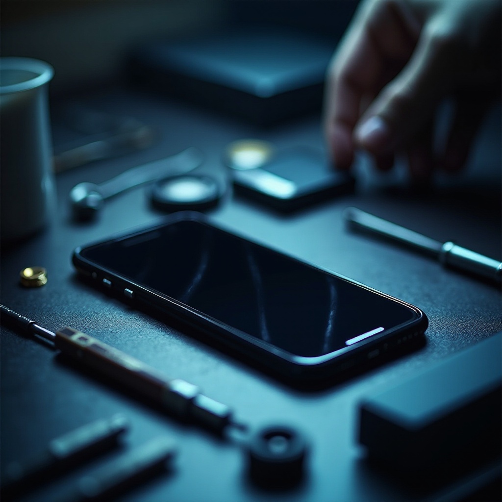 czarne linie na moim ekranie telefonu