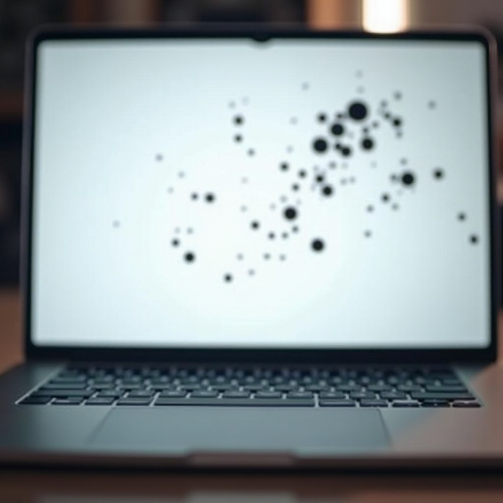 waarom heeft mijn laptopscherm zwarte vlekken