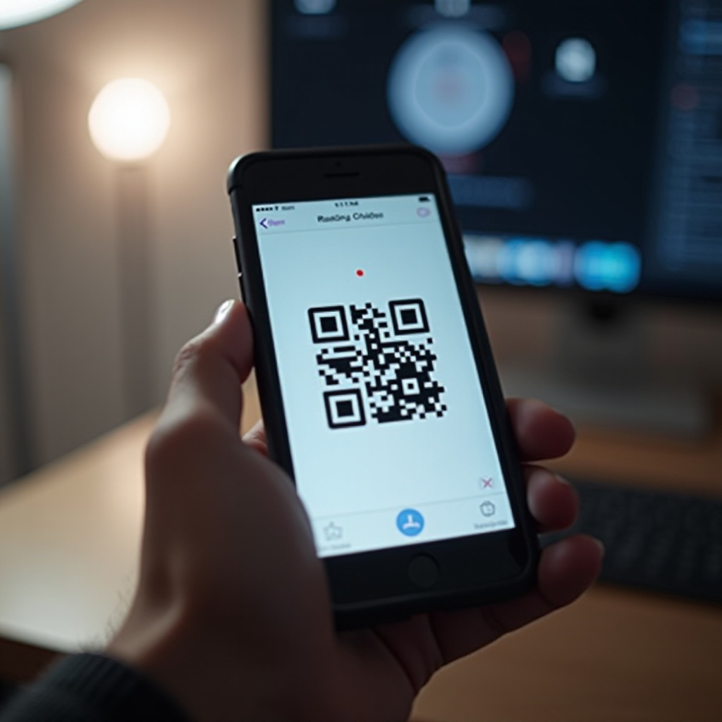 how to scan qr code on iphone screen