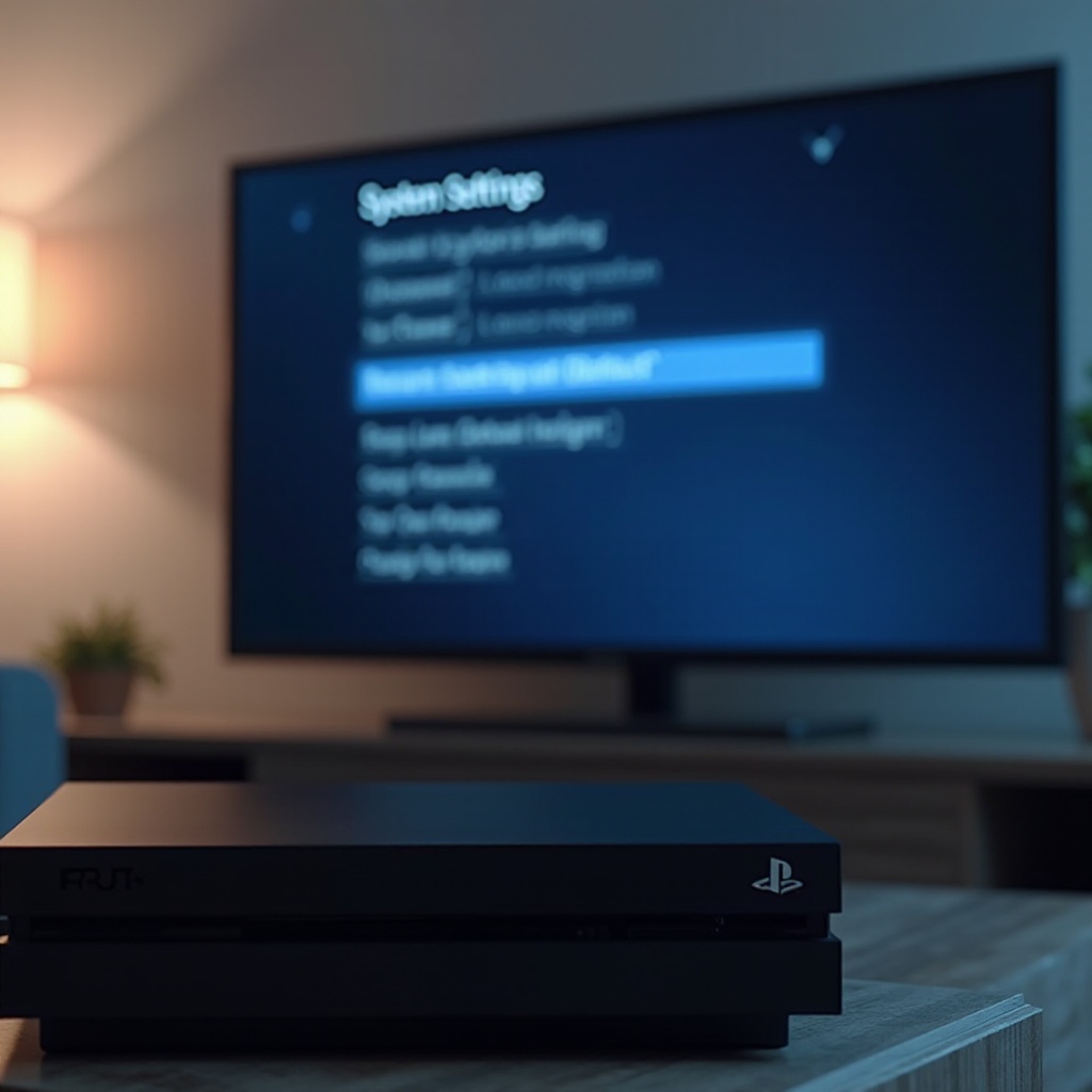 systeeminstellingen terugzetten naar standaardwaarde ps4
