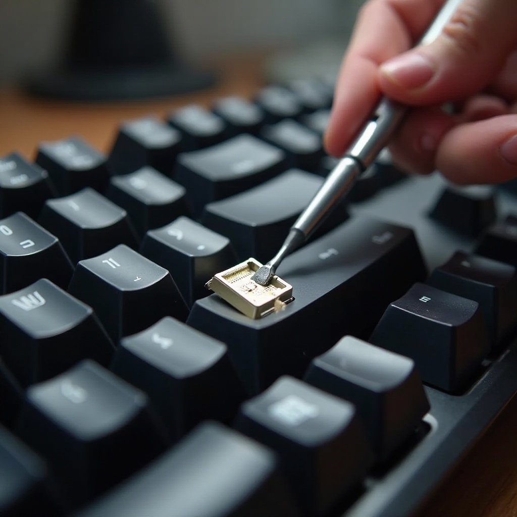 メカニカルキーボードのキーが固まっている