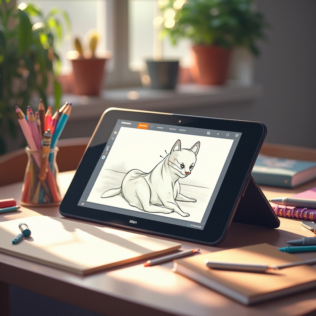 how to use procreate as drawing tablet