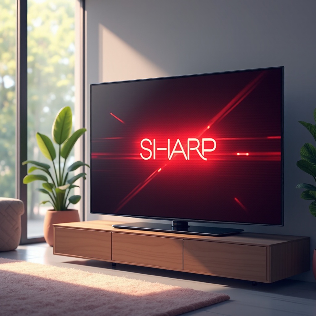 ไฟสีแดงกะพริบทีวี Sharp