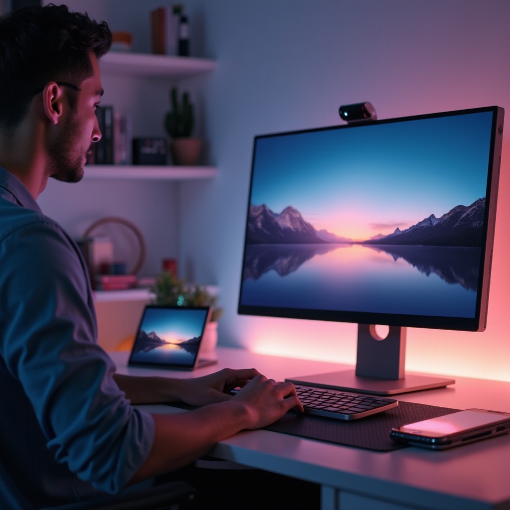 wyświetlaj iPhone'a na monitorze komputera