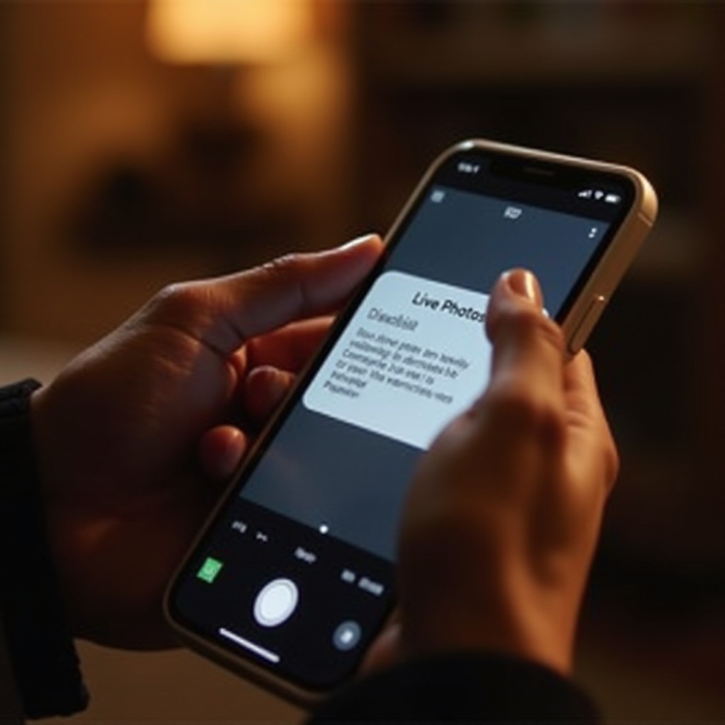 how to permanently turn off live photos
