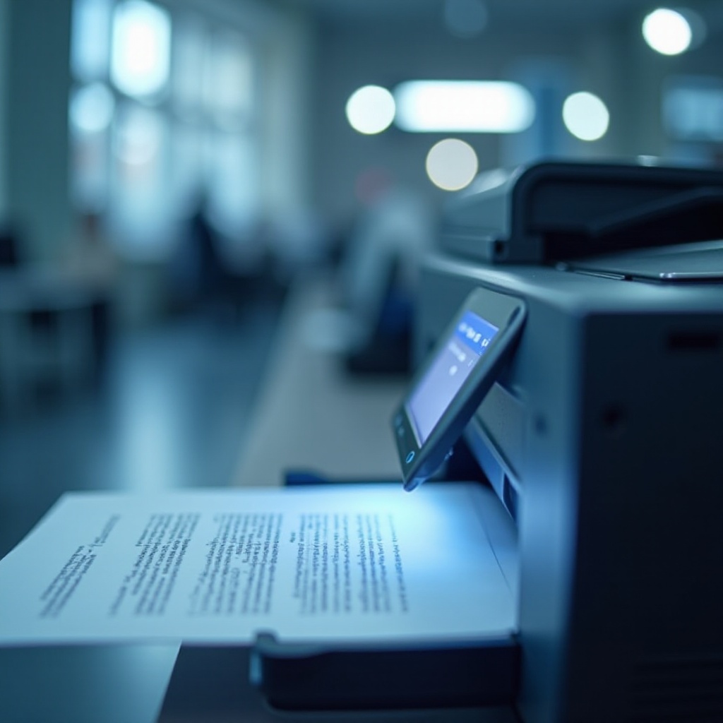 프린터가 줄을 놓침