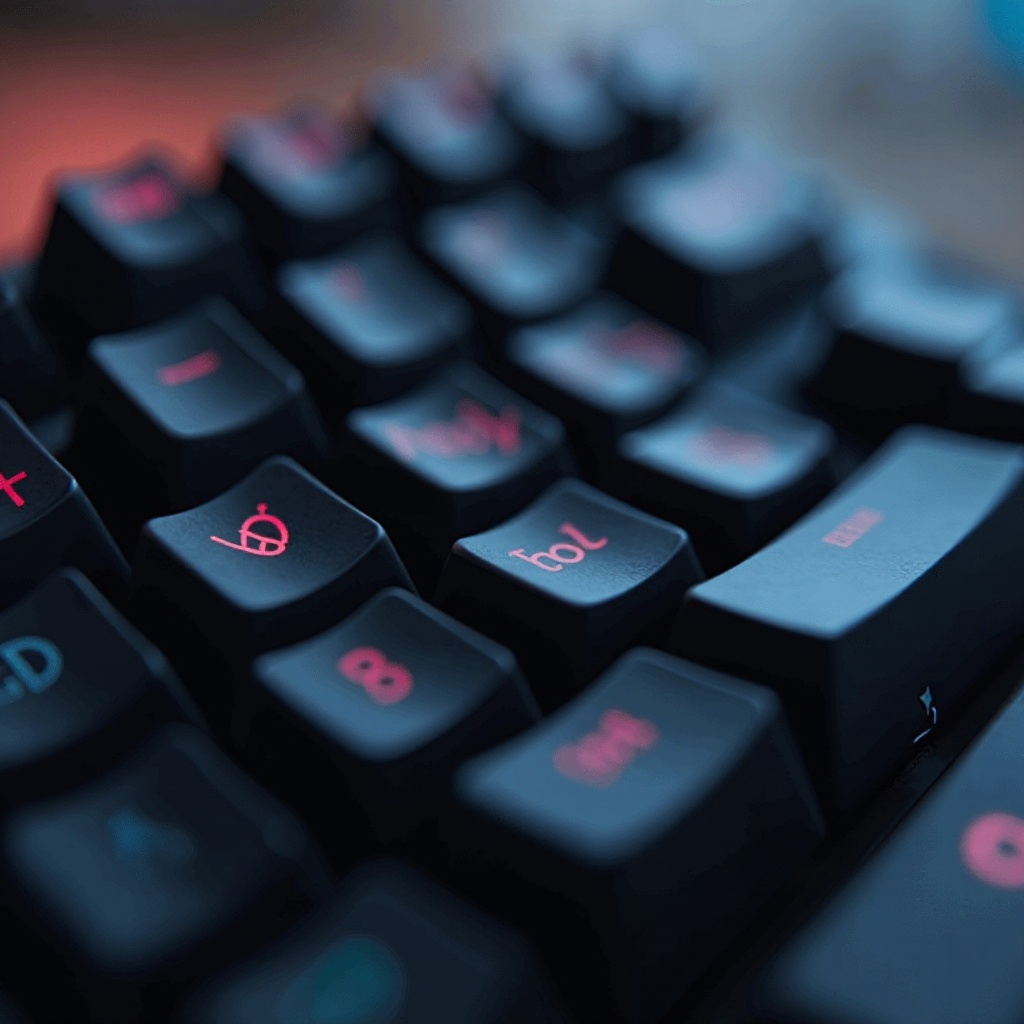 zablokowany klawisz na klawiaturze mechanicznej