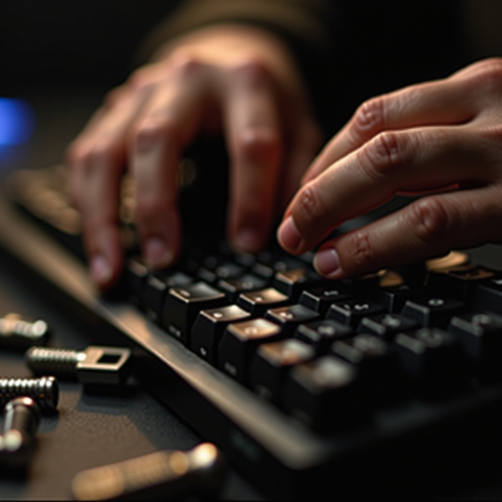 メカニカルキーボードのキーが固まっている