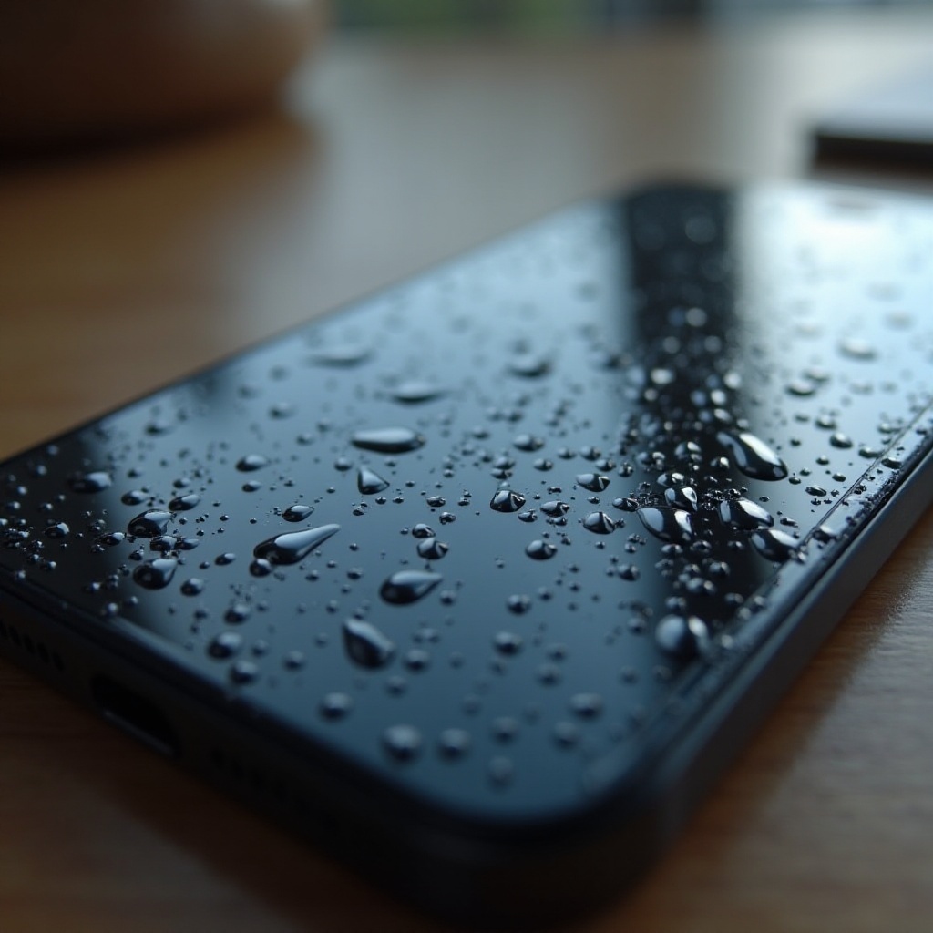 iPhone画面のちらつき、水被害