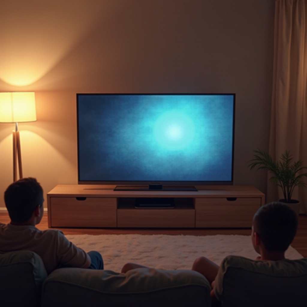 Hisense-television näyttö vilkkuu