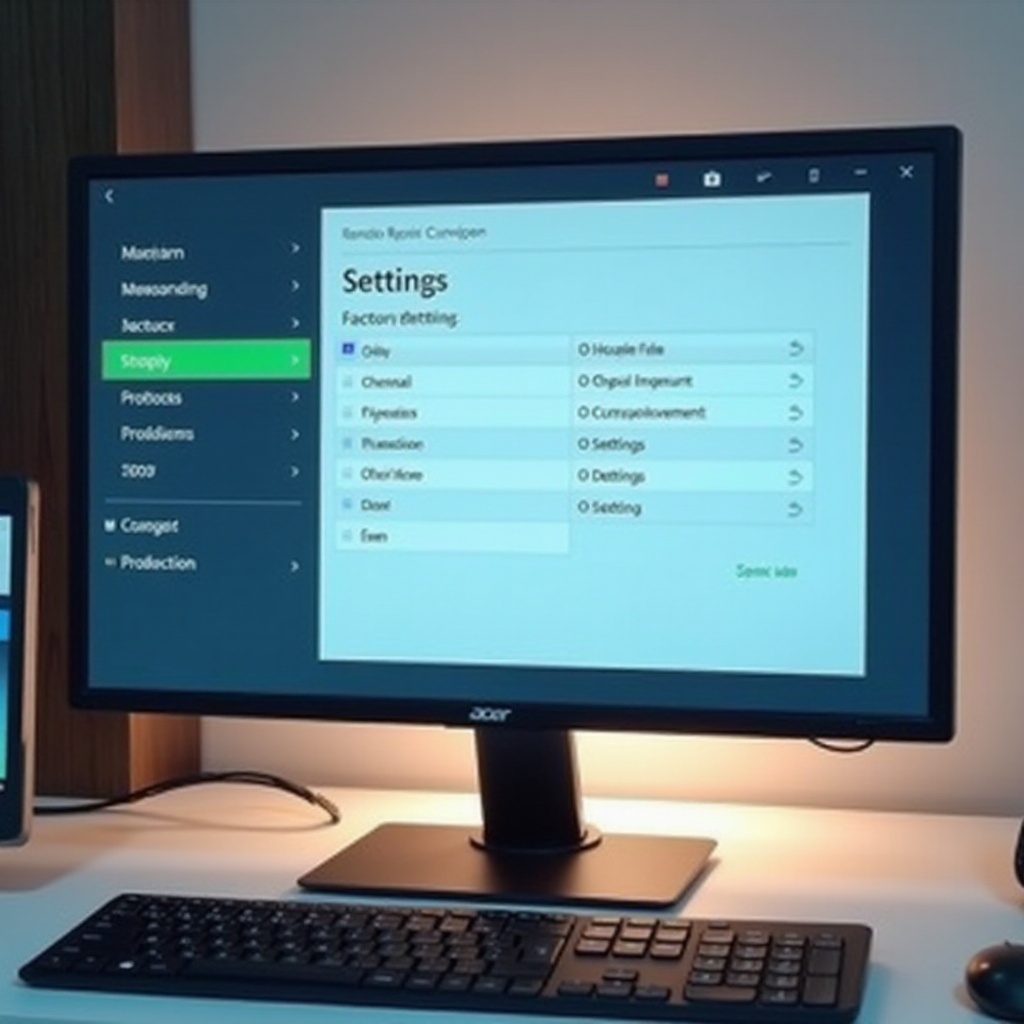 acer g235h monitor factory reset