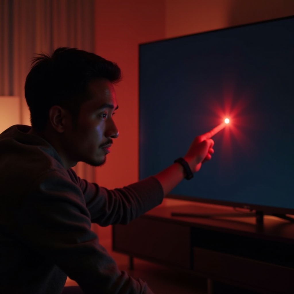 Sharp-tv rood lampje knippert