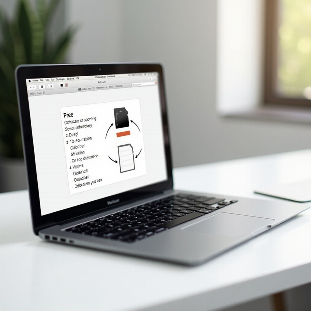 MacBookでメモリーカードをフォーマットする方法