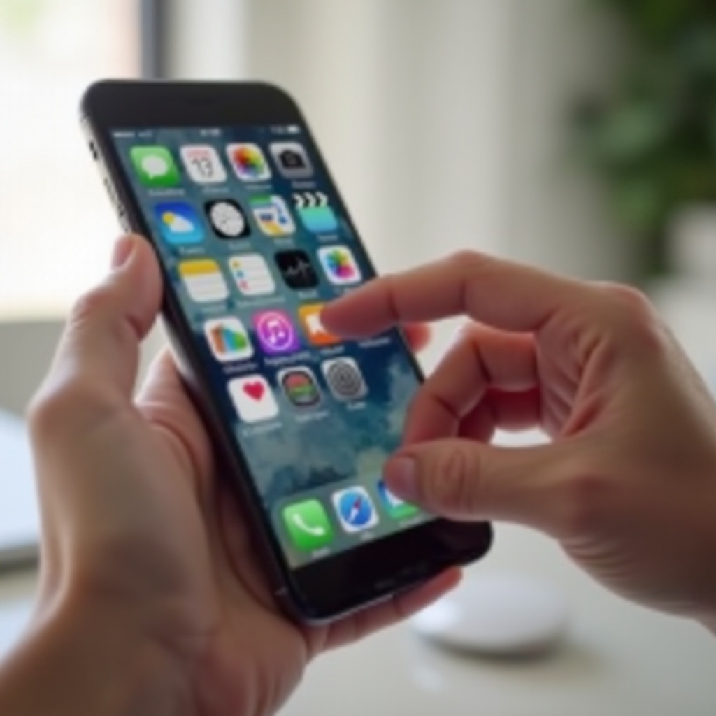 how to swipe up on iphone